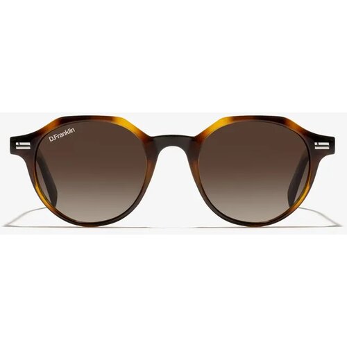 D.Franklin Unisex sunčane naočale Ultra Light S okrugle, smeđe Slike