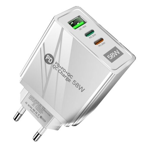  univerzalni usb brzi punjač 58W 2xUSB-C pd + usb-a qc 3.0 Slike