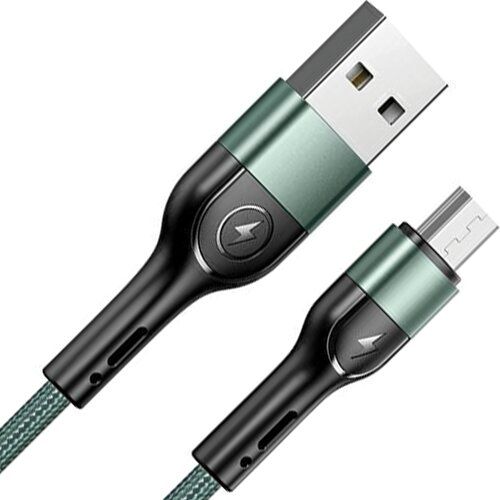 Usams PLETENICA KABEL U55 2A MIKRO USB ZA TELEFONE 1M ZELEN, (21980436) Cene