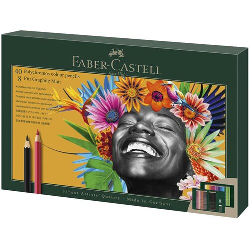 Faber-Castell Barvice Polychromos & Pitt, 48 kosov + radirka in svinčniki Cene