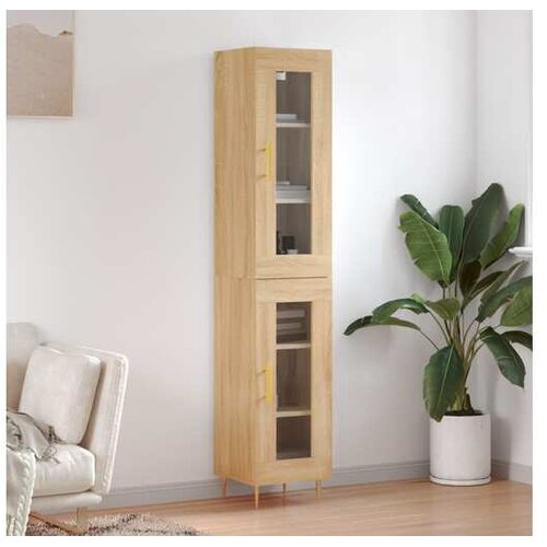 vidaXL Visoka komoda hrasta sonome 34 5x34x180cm od konstruiranog drva Cijene
