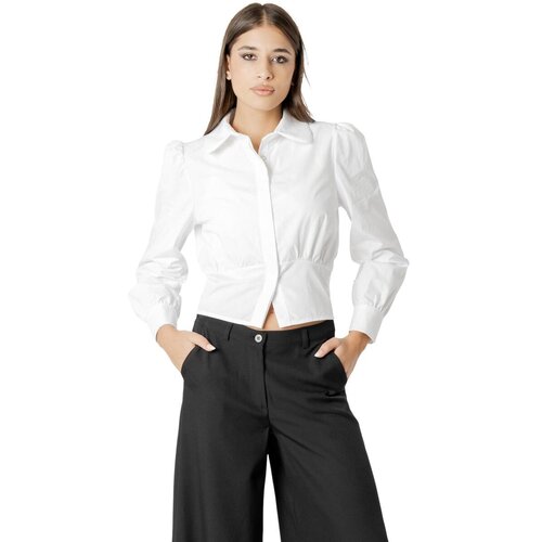 I AM Srajce &amp;amp; Bluze Rita bow jewel shirt L020 Bela Slike