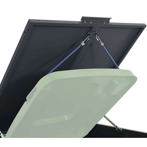 VidaXL Spremi&amp;scaron;te za 6 kante za otpad antracit 414x79x117 cm čelično Slike