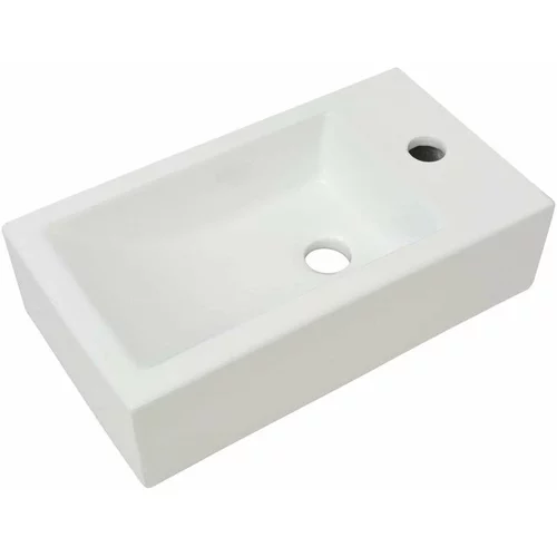  Umivaonik s Otvorom za Slavinu Keramički Bijeli 46x25 5x12 cm