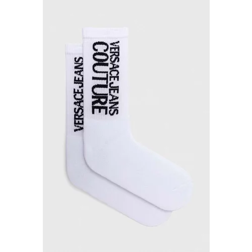 Versace Jeans Couture Čarape za žene, boja: bijela