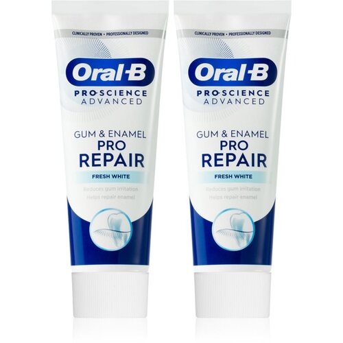 Oral-b Gum &amp;amp; Enamel Repair Gentle Whitening nježna pasta za izbjeljivanje zuba 2x75 ml Slike