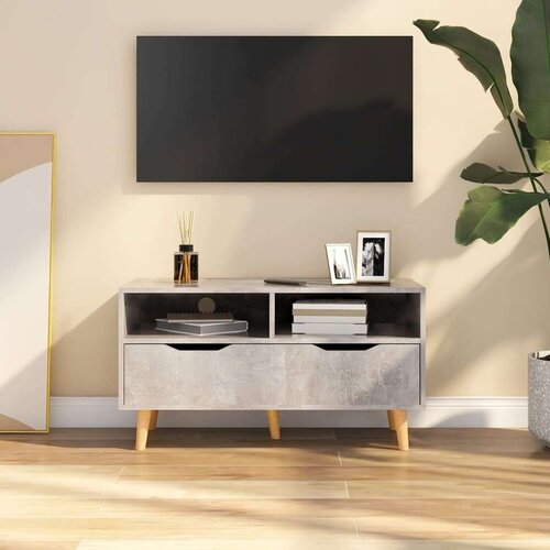 vidaXL tv ormarić siva boja betona 90 x 40 x 48,5 cm od iverice Cene