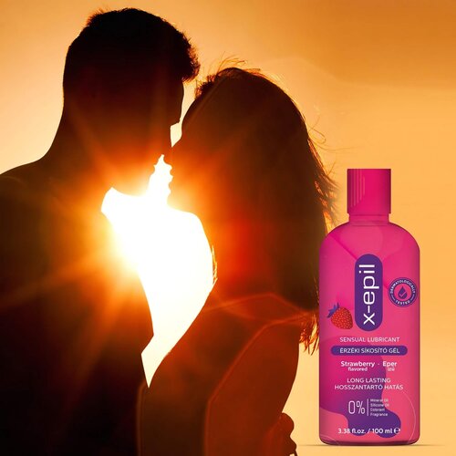 X EPIL Gel za čutno lubrikantno lubrikantno tekočino z jagodami (100ml) Slike