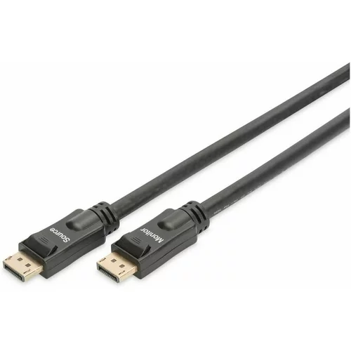 Digitus displayport kabel z ojačevalcem 20m 4K 60Hz črn AK-340105-200-S