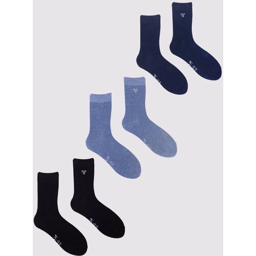 Yoclub Man's Mens' Socks Colours 3-Pack SKA-0127F-AA0B Cene