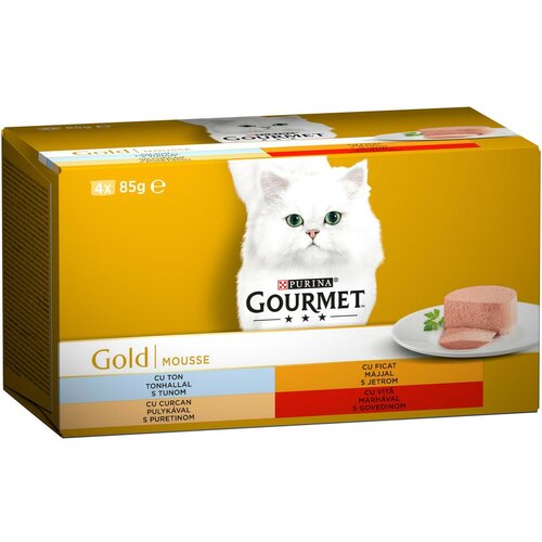 Purina Gourmet Gold Pašteta za mačke 4/1 85 g Slike