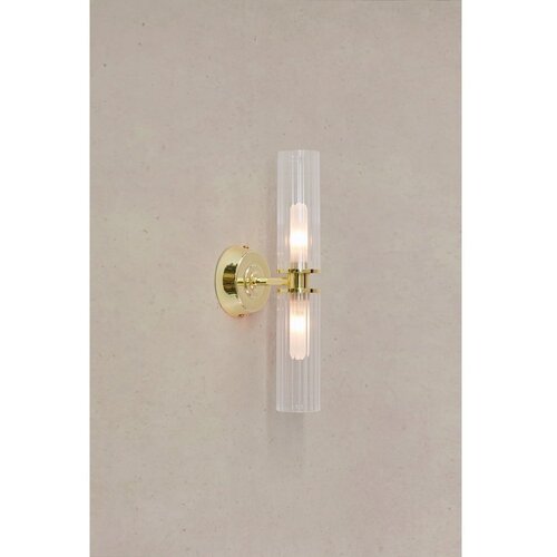 Marksl&amp;ouml;jd 109236 - Kupatilska zidna lampa RIMINI 2xG9/20W/230V IP44 mesing Slike