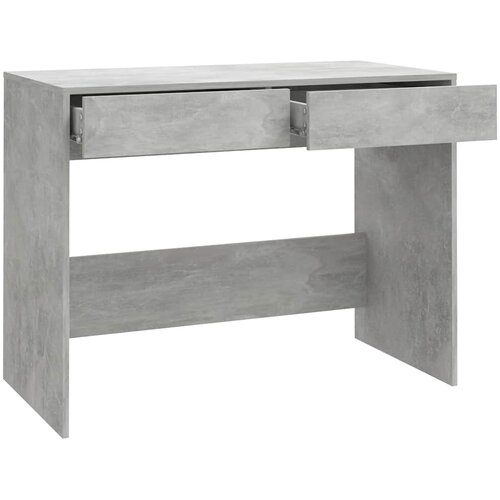  Radni stol boja betona 101 x 50 x 76,5 cm od konstruiranog drva Slike
