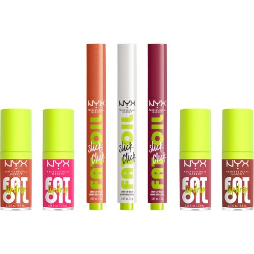 NYX Professional Makeup Gingerbaddie Land Fat Oil set za ustnice Slike