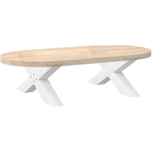  Noge za stolić u obliku slova X 2 kom bijele 70x(30-31) cm Slike