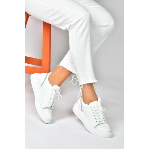 Fox Shoes White Stone Detailed Casual Sports Shoes Sneakers Slike