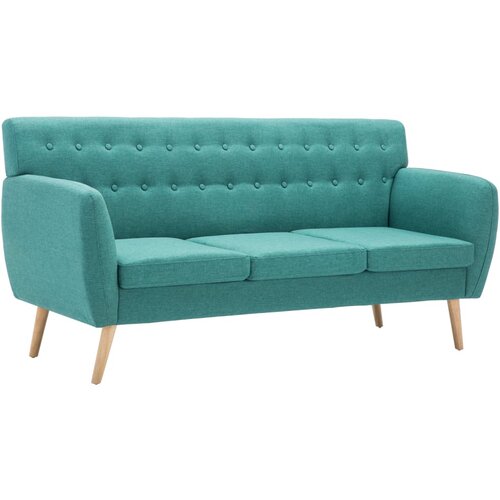 Maison Chic kavč - Sofa - Kanape trosed z oblogo iz blaga 172x70x82 cm zelene barve, (21727829) Cene