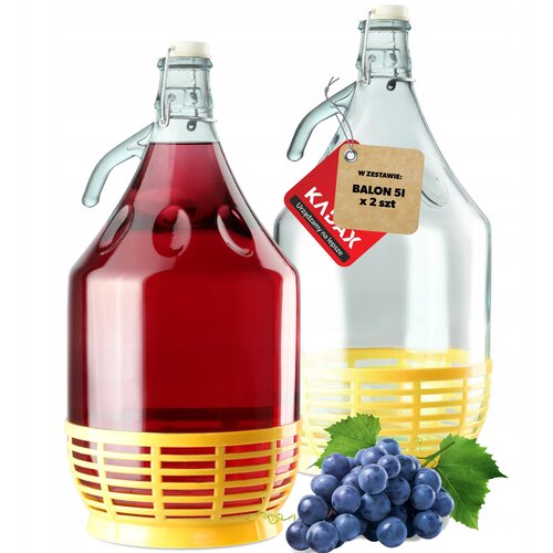 KADAX steklenica za vino 5L balon dama v košari steklenica za vino + zapiralo 2 kosa, (5000355169) Cene