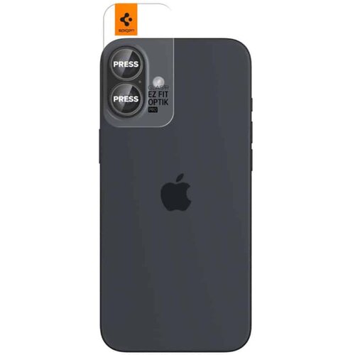 Spigen Optik.tR staklo za kameru (2 kom) AGL08531 za iPhone 16 / iPhone 16 Plus - prozirno Slike