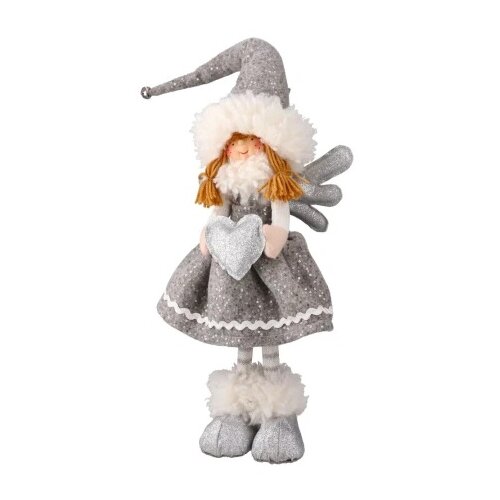 Festa Cupid, novogodišnja dekoracija, devojčica, srebrna, 62cm Cene