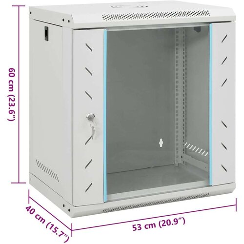  Zidni komunikacijski ormar 12U 19 IP20 53 x 40 x 60 cm Slike