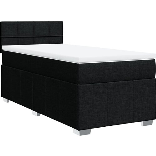 Maison Chic Box spring postelja - Vzmetna postelja z vzmetnico črna 80x200 cm blago SL17671, (21881921) Slike