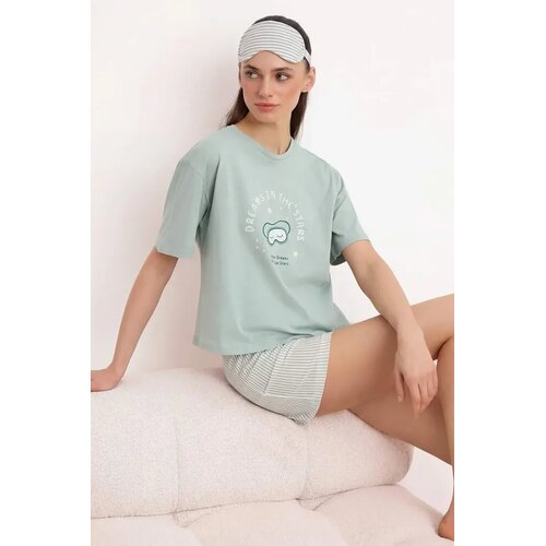 TRENDYOLMILLA Ženski set pidžame Thmss25Pt00102, Zeleni Cene