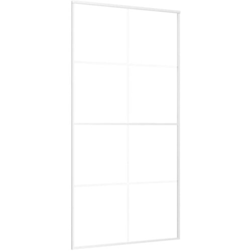  Klizna vrata od stakla ESG i aluminija 102,5 x 205 cm bijela Slike