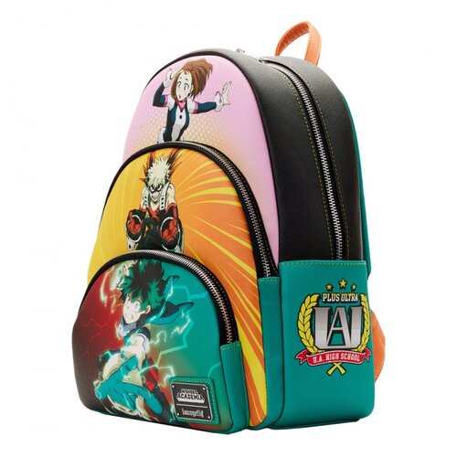 Loungefly my hero academia triple pocket scene mini backpack Slike