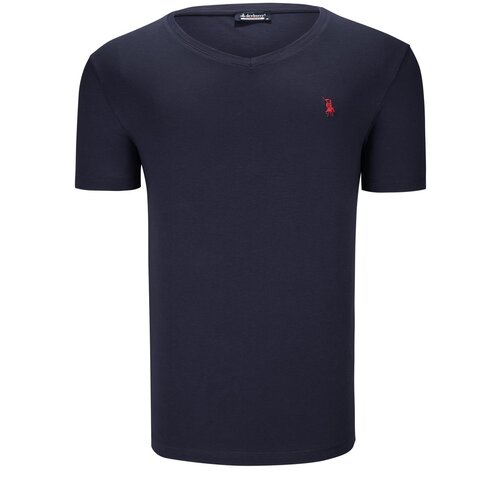 Dewberry T8568 V-NECK MENS T-SHIRT-PLAIN NAVY BLUE Cijene