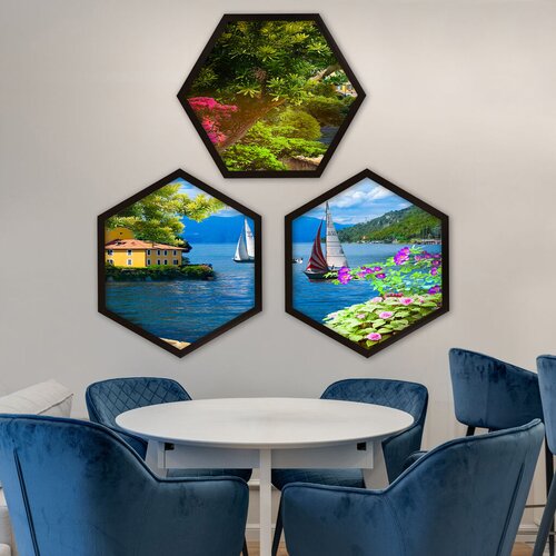 Wallity uramljena slika 6GEN1573166449, 35x35 cm, 3 dela Cene