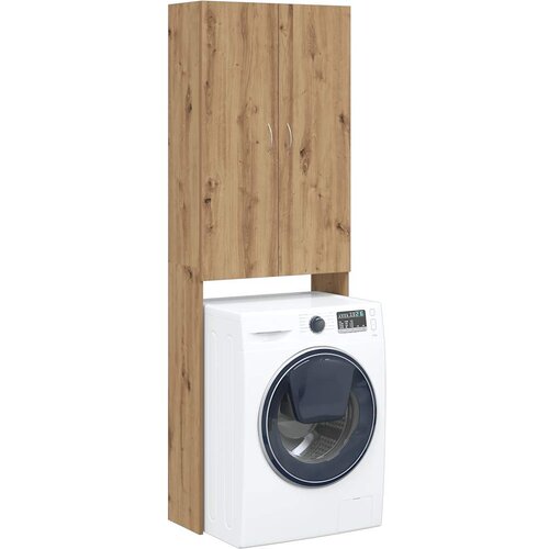 VidaXL Ormar za perilicu rublja Artisan hrast 64x25,5x190 cm Slike