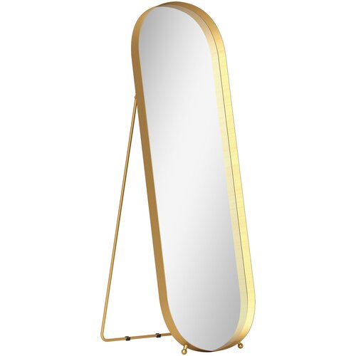 HOMCOM celozrcalno ogledalo kovina, steklo 50D x 6&Scaron; x 160V cm zlato, (5000242291) Cene