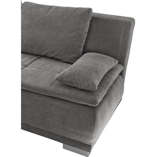 MID.YOU ZOFA S POSTELJNO FUNKCIJO, siva tekstil, leseni material Slike
