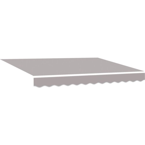 vidaXL Ročna retraktibilna tenda z LED svetlo sivo 300x250 cm, Nadomestno blago za tendo za okvir 3x2,5 m svetlo sivo Cene