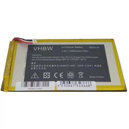 VHBW Baterija za Huawei MediaPad 7 Lite, 4000 mAh