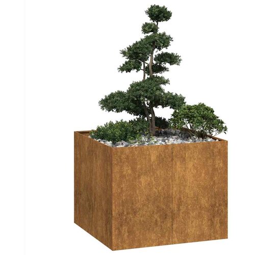 vidaXL Sadilica boja hrđe 100x100x80 cm od pohabanog čelika Cene