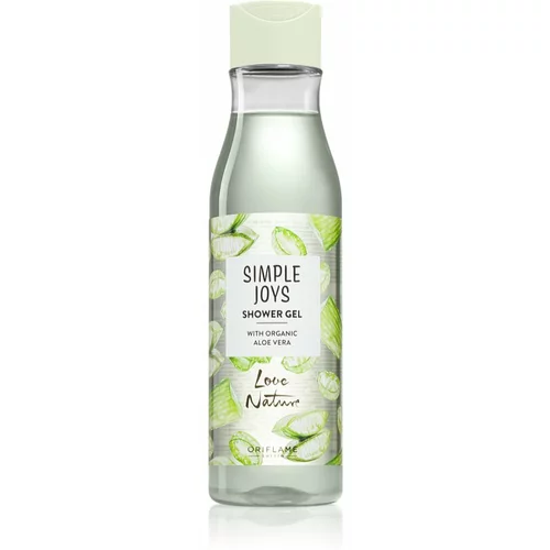 Oriflame Love Nature Simple Joys osvježavajući gel za tuširanje s aloe verom Organic Aloe Vera 250 ml
