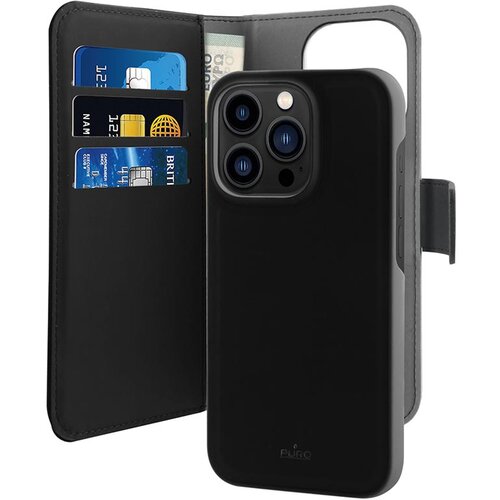  Torbica Puro novcanik 2u1 za iPhone 14 Pro 6.1 crna Cene