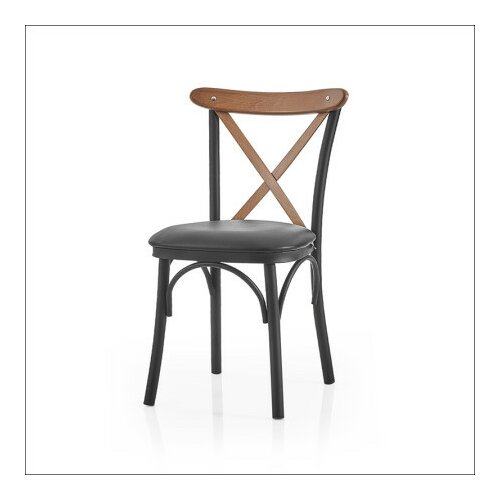  Trpezarijska stolica N-tonet/Crne metalne noge 510x530x870 mm ( 775-013 ) Cene