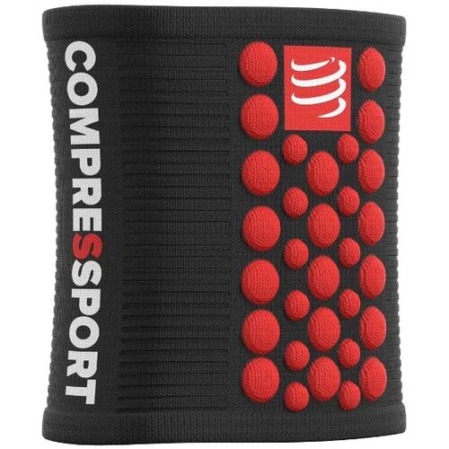  Znojnik za ruke Compressport Sweatbands 3D-DOTS Black/Red Cijene