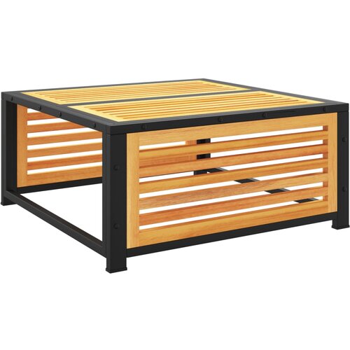  Vrtni tabure s jastukom 68 x 68 x 30 cm masivno bagremovo drvo Slike