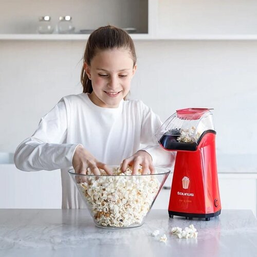 Taurus Pop&amp;#039;N&amp;#039;Corn 968375000 &amp;ndash; Aparat za kokice 1100 W, priprema bez ulja, crveni Slike