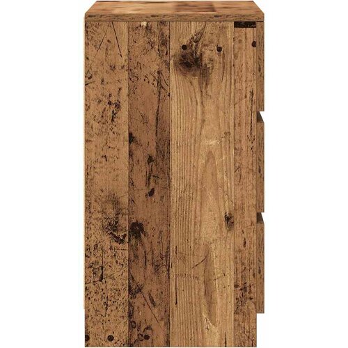  Noćni ormarići s 3 ladice 2 kom staro drvo 39x35x65 cm Slike