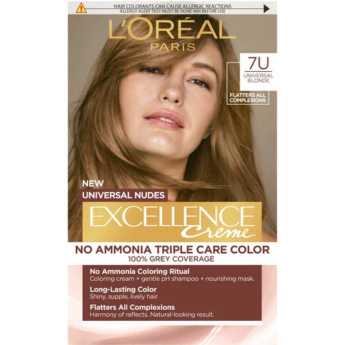 Loreal barva za lase - EXCELLENCE Nudes - 7U Universal Blonde