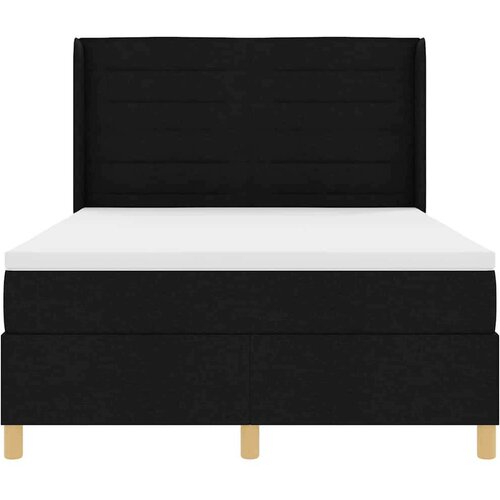 Box spring krevet s madracem Crna 160 x 200 cm tkanina Slike