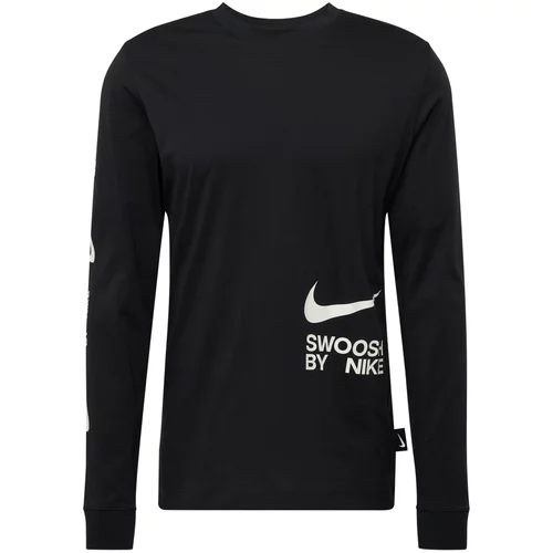 Nike Sportswear Majica 'BIG SWOOSH' črna / bela