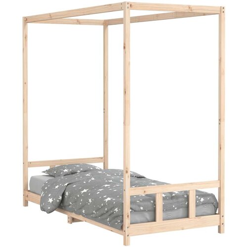  Okvir za dječji krevet 90 x 200 cm od masivne borovine Slike