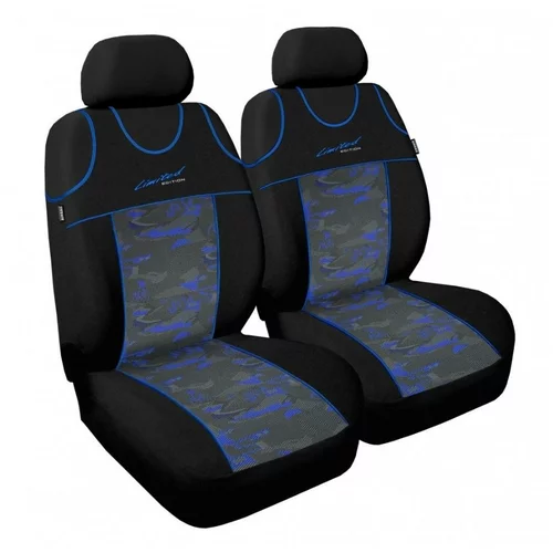 1+1 prevleke za avto sedeža (sprednja) T-shirt Limited univerzalne AIRBAG modro-siva