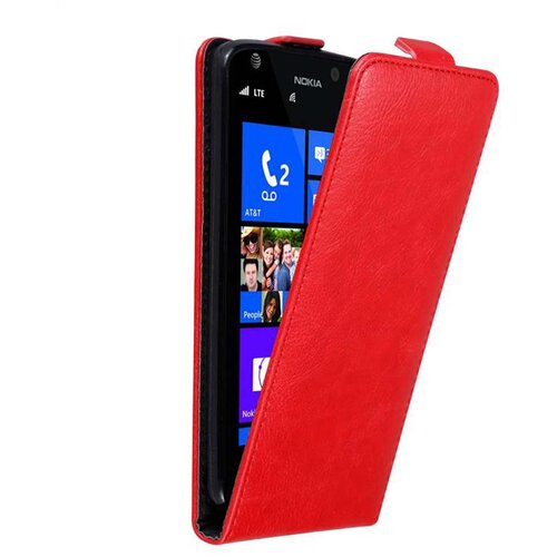 Cadorabo Ohi&scaron;je, združljivo z Nokia Lumia 925 v rdeče jabolko - Za&scaron;čitni ovitek v obliki flipa z magnetnim zapiranjem, (20562797) Cene